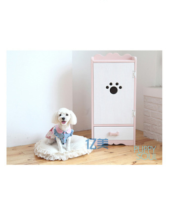 【烤漆可愛實(shí)用 寵物貓狗衣架衣柜 寵物儲物家具 收納置物柜帶抽屜】價(jià)格,廠家,圖片,寵物窩、籠,廣州億美展示柜制作-